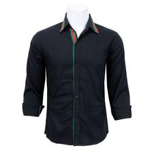 Men's Black Slim Fit Casual Shirt