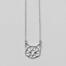 Silver Cat Pendent Necklace