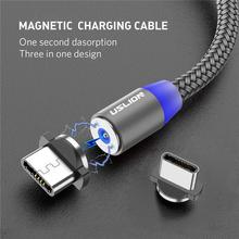 USLION Magnetic USB Cable Fast Charging USB Type C Cable
