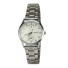 Moment White Round Dial Analog Watch For Men