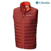 Columbia 1737871837 Lake 22 Down Vest For Men- Dark Coral