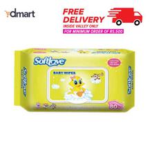 Soft Love Scented Baby Wet Wipes - 80 Pulls