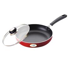 Unirize Non Stick Induction Base Fry Pan with Glass Lid 26cm