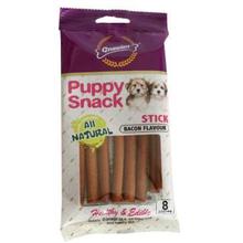 Gnawlers 8 Piece Stick Bacon Flavor Puppy Snack - 80gm