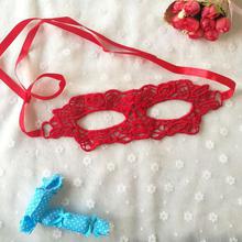 Women Lace Black Red Sexy Eye Mask Accessories Exotic Apparel Hollow Nightclub Party Queen Masks