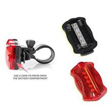 Goodsville LED Laser Tail Light and Bicycle Headlight LED Combo Pack of Waterproof Safety with Mount/Clip