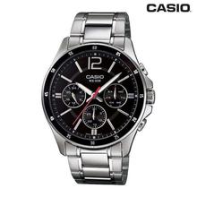 Casio Silver Round Dial Analog Watch For Men (MTP-1374D-1AVDF)