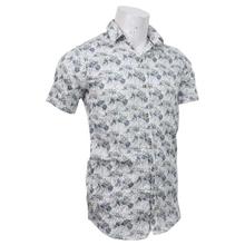 White Cotton Printed T-Shirt For Men