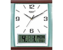 Rikon Wall Clock - Digital Display with Temperature