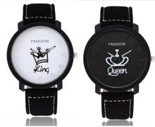 King & Queen Casual  Couple Watch