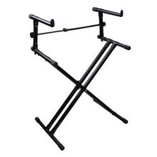 Kadence Heavy-Duty, Double-X, Adjustable Piano Keyboard Stand with Locking Straps (KSTD-DX2 Dual Braced)