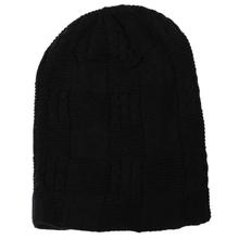 Solid Knitted Inner Fur Hat For Men