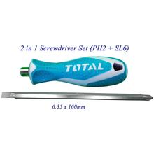 Total 2 in 1 Screwdriver Set THT250206