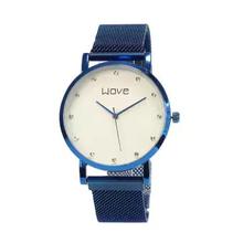 WAVE White Roman Dial Analog Mesh Magnetic Buckle Casual Mesh Steel Watch For Women