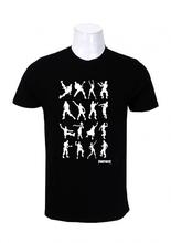 Wosa -FORTNITE ALL CHARACTERS Black Printed T-shirt For Men