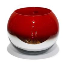 Red Bowl Vase For Decor