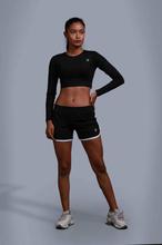 Black Nylon/Elastane Vital Shorts For Women