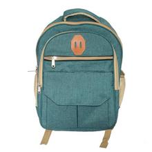 Blue Multi Zippered Casual Backpack For Men