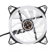 12V Postposition Shiny Double Blades Cooling Fan for Computer Case