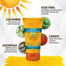 VLCC  De Tan Spf 50 Pa+++ Sun Screen Gel Crème -100Ml