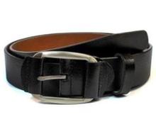 Black Solid Belt For Men