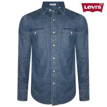Levis Pure Cotton Blue Denim Shirt For Men (17621-0074)