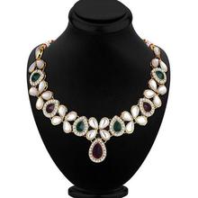 Sukkhi Kundan Astonish Gold Plated Choker Necklace Set for