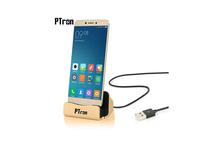 PTron Cradle Docking Station Charger Stand Adapter With Micro USB For All Android Phones (Gold)