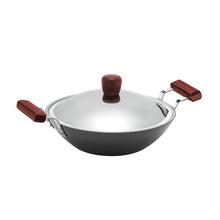 Hawkins Futura Deep-Fry Pan With Stainless Steel Lid (Hard Anodized)- 2.5 L/26 cm