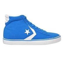 Blue/White Ankle Length Sneakers For Men - 136758