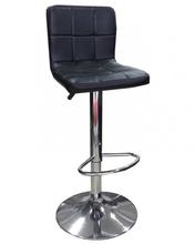 Black Back Rest Hydraulic Stool- LD-010