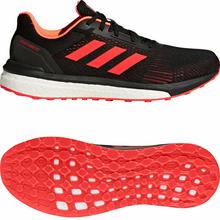 Kapadaa: Adidas Black/Solar Orange Response ST Running Shoes For Men – CG4000