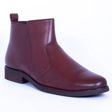 Caliber Shoes Wine Red Side Chain Lifestyle Boots For Men - ( 477 C )