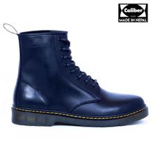 Caliber Shoes Black Lace Up Lifestyle Boots For Men (468 C)