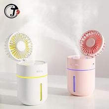 2000 mAh Battery Fan with Air Humidifier 400ML USB Aroma