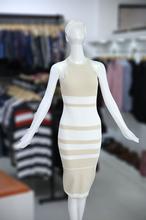 Women Woolen Stripe Dress