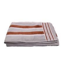 Martin Stripe JR. 60 x 120 cm Bath Towel (Brown and Grey Stripes)