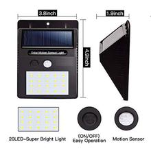 PETRICE Solar Powered Wall Security Light,Home Motion Sensor