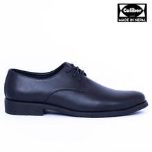 Caliber Shoes Black Derby Lace-up Formal Shoes For Men - 418C