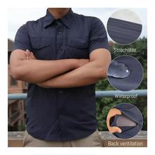Waterproof Half Shirt For Men-Navy Blue
