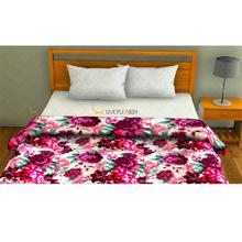 Cream printed Super Soft Double bed fleece blanket