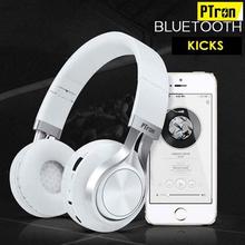 PTron Kicks Bluetooth Headset Wireless Stereo Headphone With Mic For All Smartphones (Black)