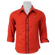 Orange Full Sleeve Casual Shirt For Men