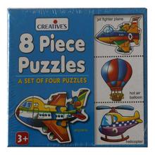 Creative Educational Aids 8 Piece Puzzles Set - Blue