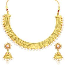 Sukkhi Gold Plated Moti Necklace Set For Women