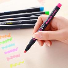 6 Colors Lumina Pens Highlighter For Paper Copy Fax Diy Drawing Marker