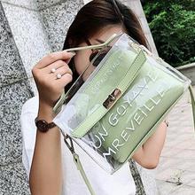 Clear Transparent WaterProof Jelly Candy Color Summer Shoulder Bag