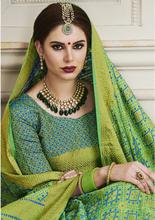 Stylee Lifestyle Green Patola Silk Jacquard Saree -1523