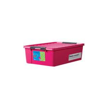 Lock And Lock Easy Clip Storage Box (30L), Pink-1 Pc