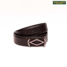 Gallant Gears Black Leather Belt for Men (A08)